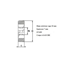 Filière métrique 5x80 GAUCHE