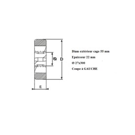 Filière métrique 27x300 GAUCHE
