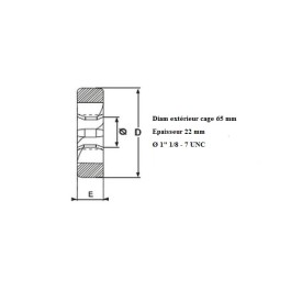 Filière 1" 1/8 7 UNC