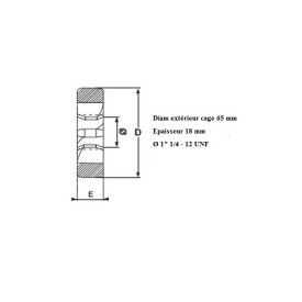 Filière 1" 1/4 - 12 UNF