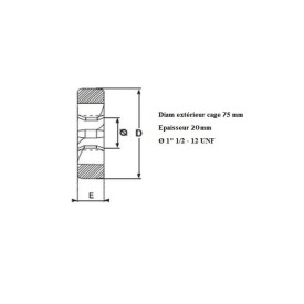 Filière 1"1/2 12 UNF