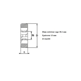 Filière pas métrique 14x200