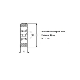 Filière pas métrique 22x250