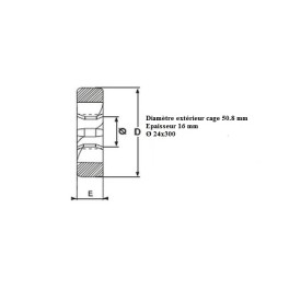Filière pas métrique 24x300
