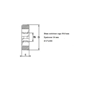 Filière pas métrique 27x300