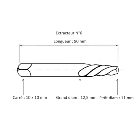 Extracteur conique N°6