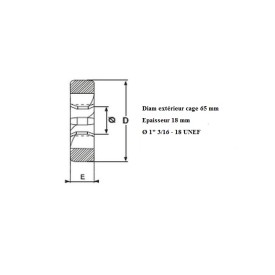 Filière 1" 3/16 18 UNEF