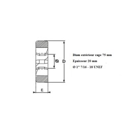 Filière 1" 7/16 18 UNEF