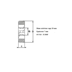 Filière 3/16" - 32 BSF
