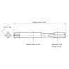 Taraud trou borgne métrique 5x80