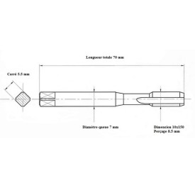 Jeu 3 tarauds 1/2" - 28 UNEF