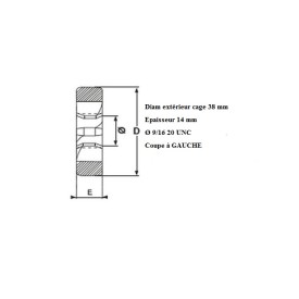 Filière 9/16" - 12 UNC GAUCHE