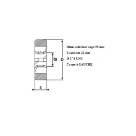 Filière 1" 8 UNC GAUCHE