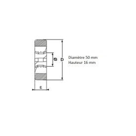Filière Hexagonale métrique fin 22x150