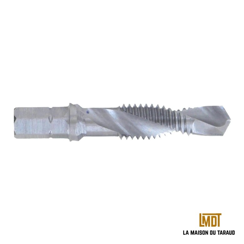 Foret taraudeur ébavureur M8 6 PANS