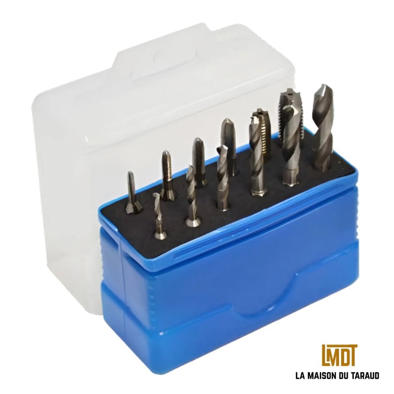 Coffret forets et tarauds 6 pans M3 à M10