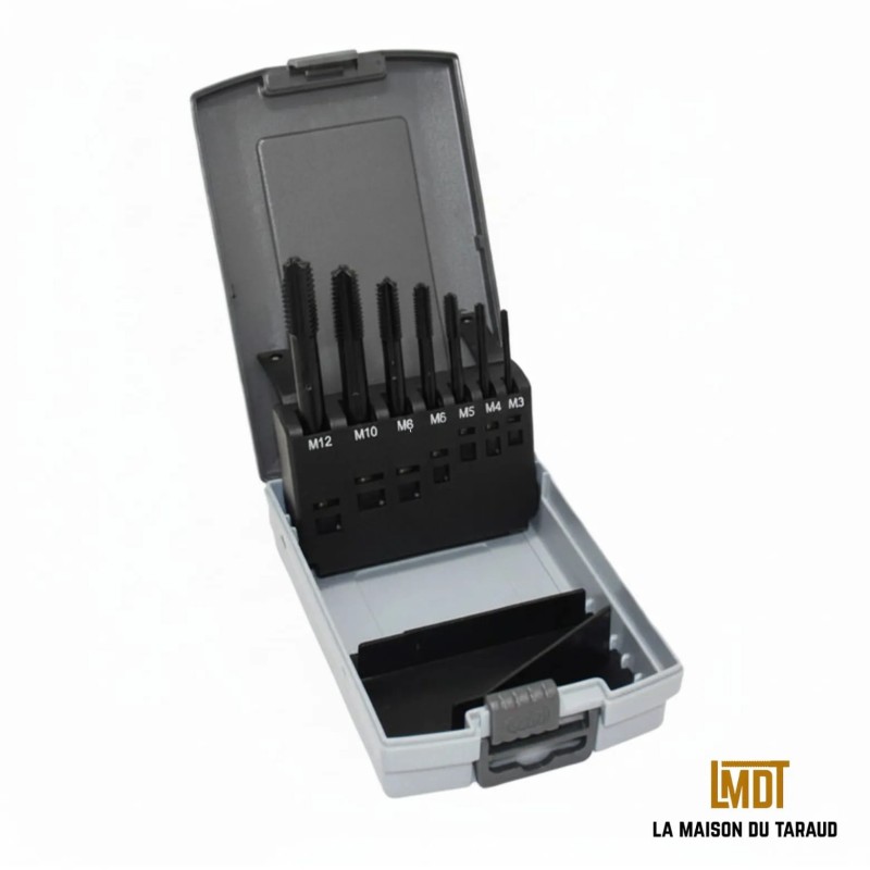 Coffret tarauds spécial INOX M3 à M12