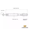Jeu de 2 tarauds métrique fin 9x100 - M9x1.0 | La Maison du Taraud