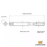Jeu de 2 tarauds métrique fin 18x100 - M18x1.0 | La Maison du Taraud