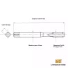 Jeu de 2 tarauds métrique fin 22x100 - M22x1.0 | LMDT