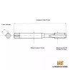 Jeu de 2 tarauds métrique fin 25x150 - M25x1.5 | LMDT