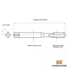 Jeu de 2 tarauds métrique fin 33x150 - M33x1.5 | LMDT