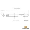 Taraud machine métrique fin 25x100 - M25x1.0 | LMDT