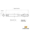 Taraud pas métrique fin 3x35 - M3x0.35 GAUCHE | LMDT