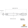 Taraud pas métrique fin 5x75 - M5x0.75 GAUCHE | LMDT