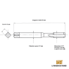 Taraud pas métrique fin 7x75 - M7x0.75 GAUCHE | LMDT