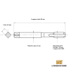 Taraud pas métrique fin 8x75 - M8x0.75 GAUCHE | LMDT
