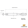 Taraud pas métrique fin 10x75 - M10x0.75 GAUCHE | LMDT