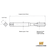 Taraud pas métrique fin 15x100 - M15x1.0 GAUCHE | LMDT