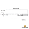 Taraud pas métrique fin 24x100 - M24x1.0 GAUCHE | LMDT
