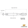 Taraud pas métrique fin 24x125 - M24x1.25 GAUCHE | LMDT