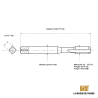Taraud machine 1/2" - 13 UNC GAUCHE | La maison du taraud
