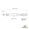 Taraud machine 3/4" - 16 UNF GAUCHE | La maison du taraud