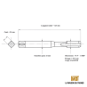 Jeu de 2 Tarauds GAZ 1"1/4 - 11 BSP GAUCHE | La Maison du Taraud