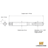 Jeu de 2 Tarauds GAZ 1"1/2 - 11 BSP GAUCHE | La Maison du Taraud