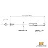 Taraud machine trou borgne 1" 1/2 x 6 UNC | La maison du taraud