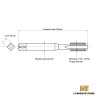 Taraud machine trou borgne 1" 1/4  - 12 UNF | La maison du taraud
