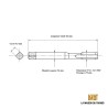 Dimensions du taraud machine N°12 - 32 UNEF