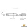 Dimensions du taraud machine 7/16" - 28 UNEF