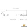 Dimensions du taraud machine 13/16" - 20 UNEF