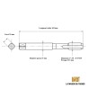 Dimensions du taraud machine 1"3/8 - 18 UNEF