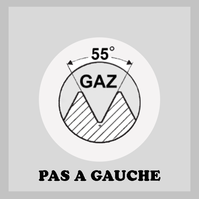 Tarauds GAZ GAUCHE