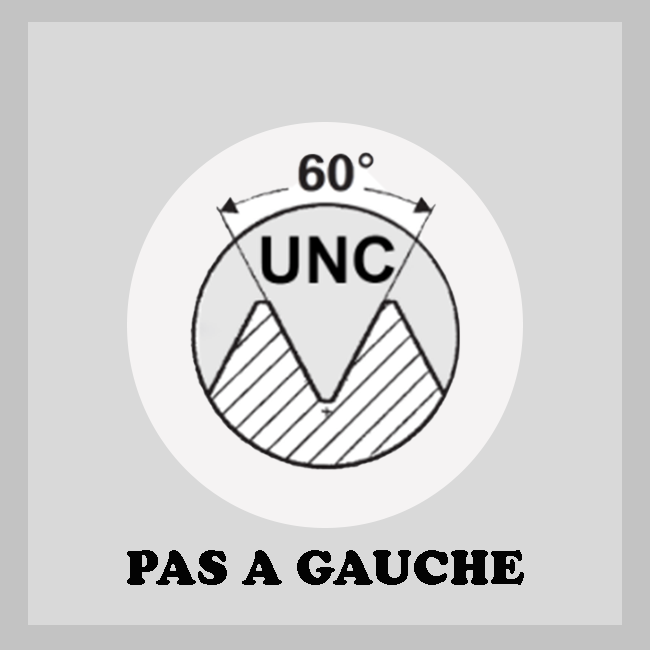 Tarauds UNC GAUCHE