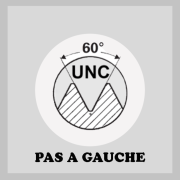 Tarauds UNC Gauche