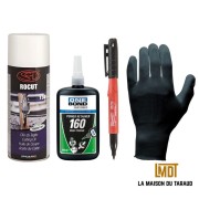 Huile de coupe - Colle - Marqueur - Gants